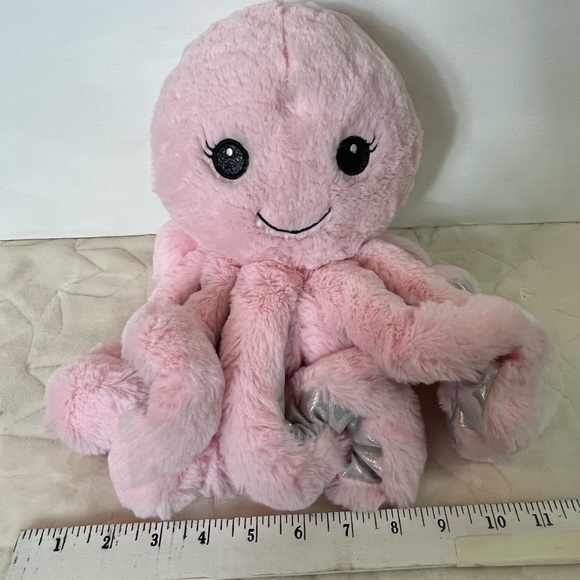 Octopus Pink Silver Plush Stuffed Animal Walgreens Soft Sea Creature Ocean Life - Picture 13 of 13